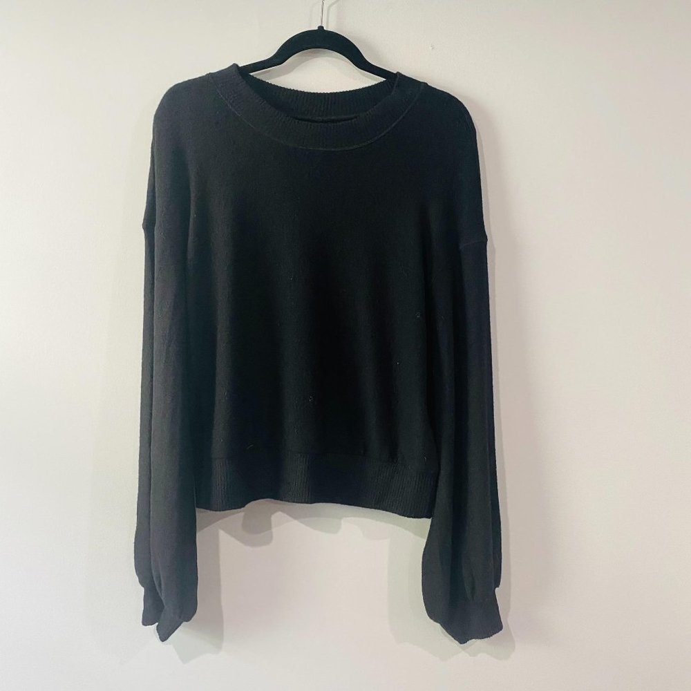 Free People Black Pullover Top Size XS